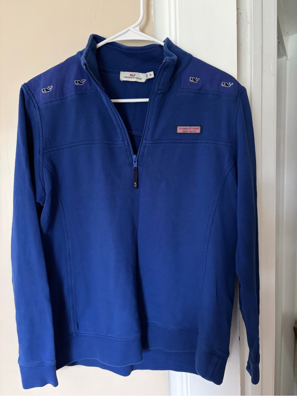 Vineyard Vines Cobalt Blue Quarter-Zip Pullover